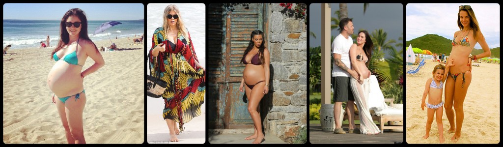 swimsuit, celebrities, shiri appleby, kim kardashian, swimsuits, pregnant, maternity