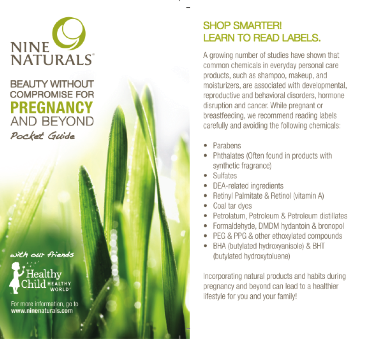 Nine Naturals Pocket Guide
